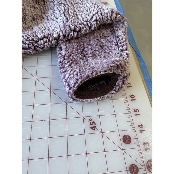 Mauve Pink Woman’s Long Sleeve 1/4 Zip Pullover Sherpa Jacket Small/Medium - Picture 6 of 10